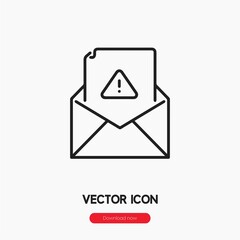 spam email icon vector sign symbol