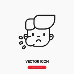 toothache icon vector sign symbol