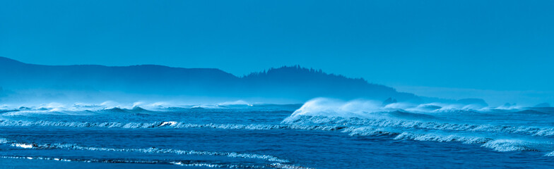 Pacific Surf on Nehalem Beach at the Blue Hour, OR