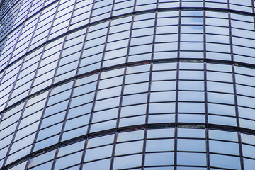 Obraz premium Architecture details Modern Building Glass facade Business background