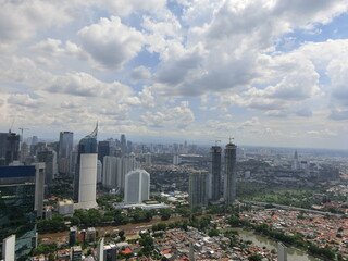 Fototapeta na wymiar aerial view of Indonesia