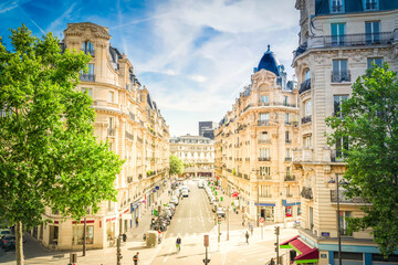 eiffel tour and Paris street