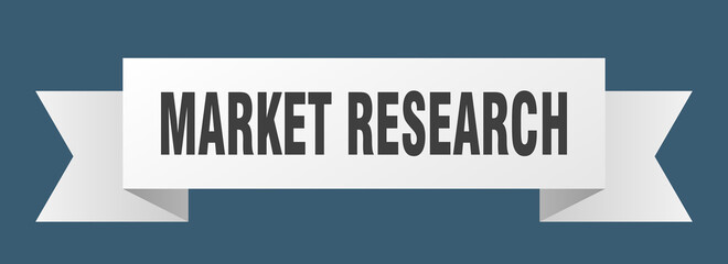 market research ribbon. market research paper band banner sign