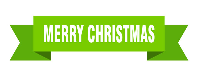 merry christmas ribbon. merry christmas paper band banner sign