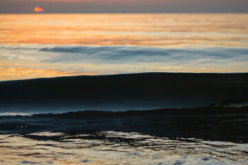 sunset on the beach