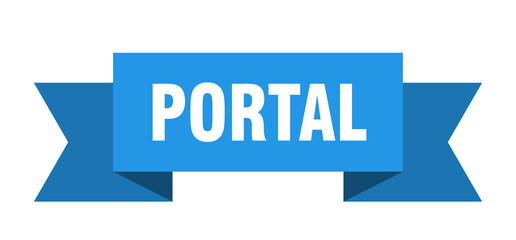 portal ribbon. portal paper band banner sign