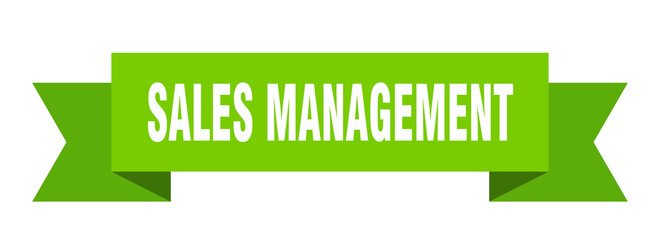 sales management ribbon. sales management paper band banner sign