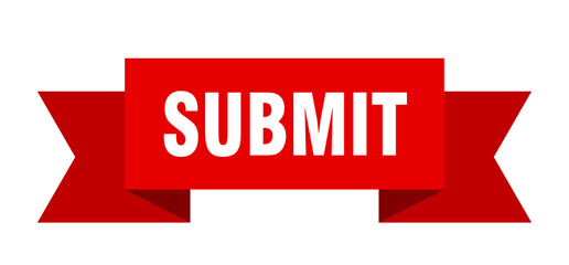 submit ribbon. submit paper band banner sign