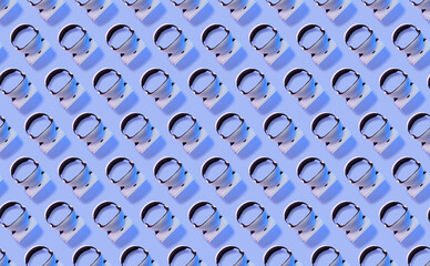 Seamless pattern with virtual reality headset. © nuclear_lily