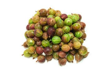 Gooseberry isolated on white background.