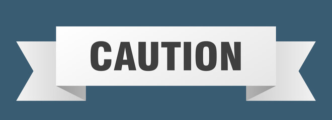 caution ribbon. caution paper band banner sign