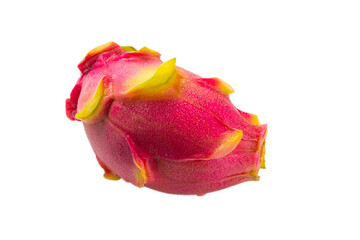 Sweet tasty dragon fruit or pitaya isolated on white