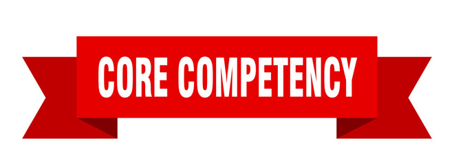 core competency ribbon. core competency paper band banner sign