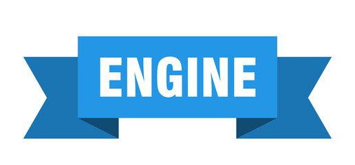 engine ribbon. engine paper band banner sign