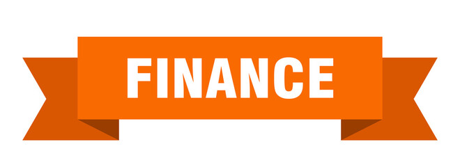 finance ribbon. finance paper band banner sign