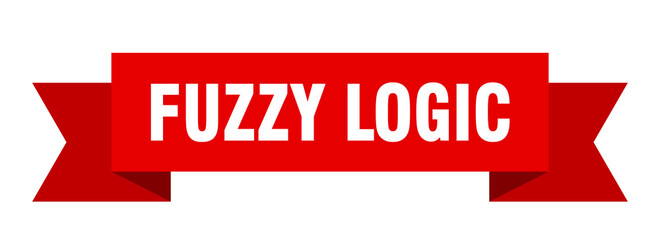 fuzzy logic ribbon. fuzzy logic paper band banner sign