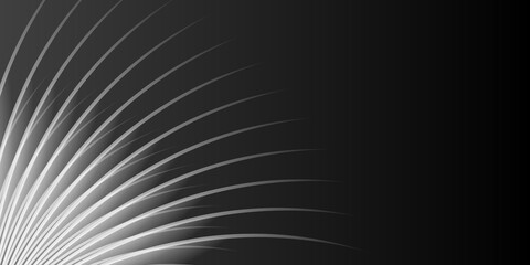 Simple black curve wave lines presentation background
