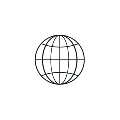 Globe icon. Globe symbol. Vector
