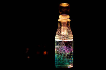 Bottle and lights