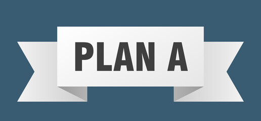 plan a ribbon. plan a paper band banner sign