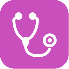 Obraz premium An icon with a stethoscope resembling medical applications, clinical applications, medications and hospitals