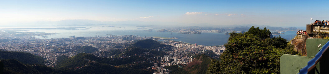 Fototapeta na wymiar Panoramic view of Rio de Janeiro, Brasil