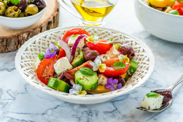 Traditional Greek salad