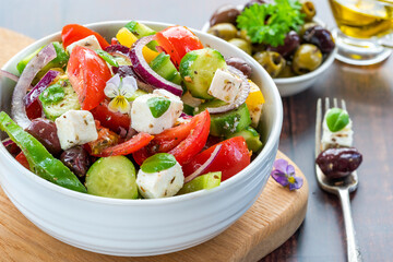 Traditional Greek salad