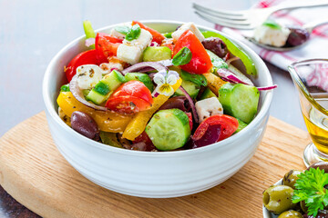 Traditional Greek salad