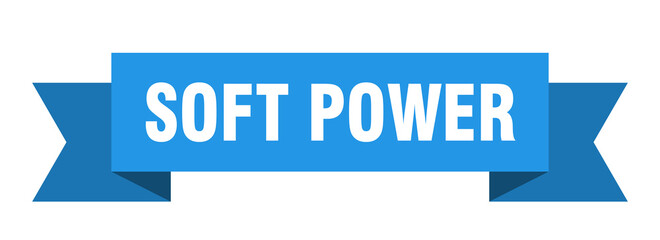 soft power ribbon. soft power paper band banner sign