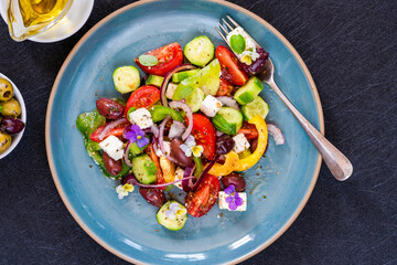 Traditional Greek salad