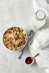 bowl of cereal pancakes