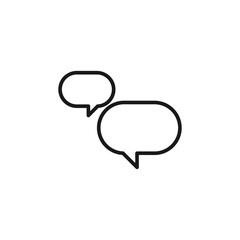 Speech bubble icon. Conversation symbol modern, simple, vector, icon for website design, mobile app, ui. Vector Illustration