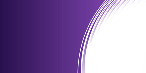 Abstract purple violet white presentation background with simply curve lighting element vector illustration