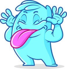 Funny Bubble gum character 