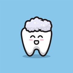 Cute tooth mascot design