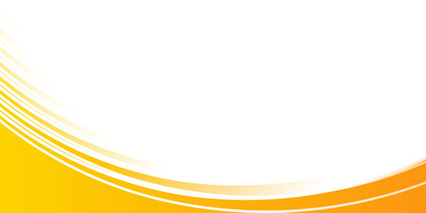 Abstract orange waves - data stream concept. Orange white presentation background vector illustration