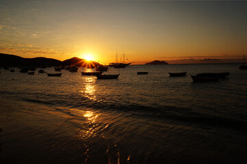 Sunset at the beach, Buzios, Brasil