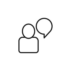 Speech bubble icon. Conversation symbol modern, simple, vector, icon for website design, mobile app, ui. Vector Illustration