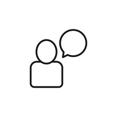 Speech bubble icon. Conversation symbol modern, simple, vector, icon for website design, mobile app, ui. Vector Illustration