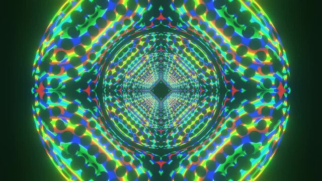 DMT tunnel hyper color animation blast off to another dimension