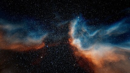 nebula, unusual bright nebula, space background, space gas, space fantasy, space background of a beautiful galaxy and nebulae, abstract background 3D render	