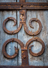 old wooden door