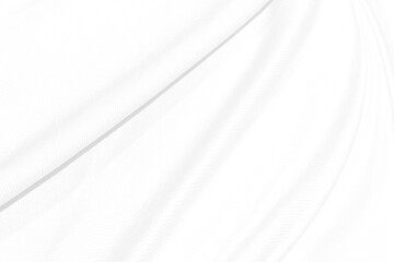 Obraz premium abstract smooth curve clean woven beautiful soft fabric shape decorative fashion textile white background