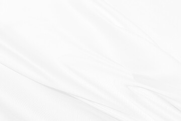Naklejka na ściany i meble woven fabric clean soft beautiful abstract smooth curve shape decorative fashion textile white background