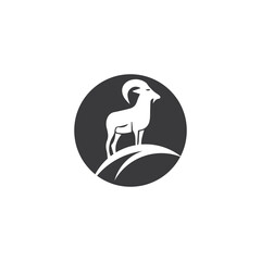 Goat Logo Template vector icon