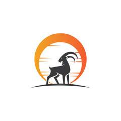 Goat Logo Template vector icon