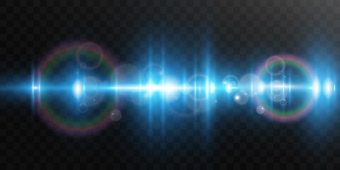 Light blue vector special effect. Glowing beautiful bright lines on a dark background.