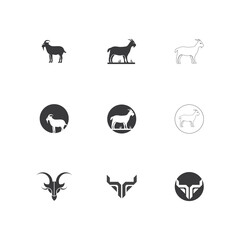 Goat Logo Template vector icon