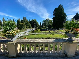 Italian Rose Garden or Italienscher Rosengarten (Flower Island Mainau on the Lake Constance or Die...